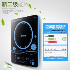 美的电磁炉Midea/美的 C21-WT2116超薄触摸屏电磁炉特价家用正品 纤薄机身 二级能效 更省电