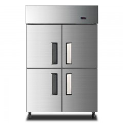 品能达四门冰箱商用风冷无霜冷藏冷冻双温立式保鲜厨房烘焙熟食柜